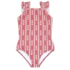 minnow One Pieces< X Tuckernuck Girls Ruffle Strap One Piece Nantucket Stripe