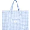 minnow Accessories<Overnighter Tote Oasis Blue Gingham