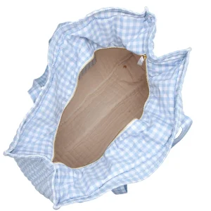minnow Bags<Overnighter Tote Oasis Blue Gingham