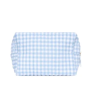 minnow Accessories<Travel Pouch Oasis Blue Gingham