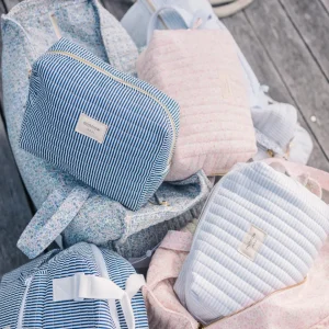 minnow Accessories<Travel Pouch Navy Stripe