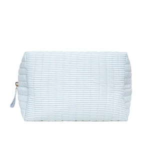 minnow Accessories<Travel Pouch Powder Blue Stripe