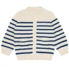 minnow Tops<Unisex Cardigan Breton Stripe Knit