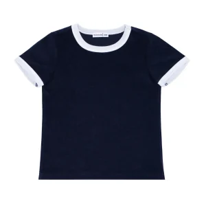 minnow Tops<Unisex French Terry Camp Tee Navy