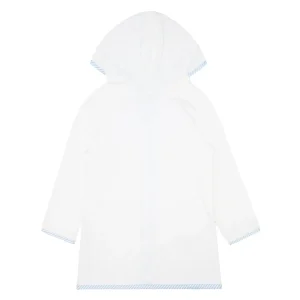 minnow Clothing<Unisex French Terry Hooded Zipper Coverup | Swim White