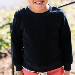 minnow Tops<Unisex French Terry Sweatshirt Navy