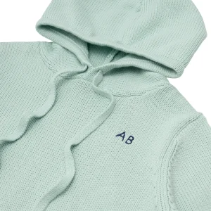 minnow Tops<Unisex Knit Hoodie Sage