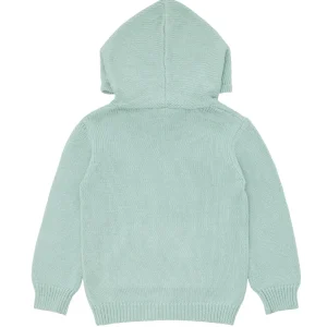 minnow Tops<Unisex Knit Hoodie Sage