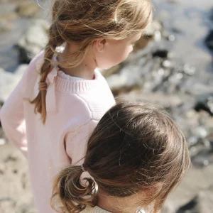 minnow Tops<Unisex Knit Sweater Soft Pink