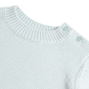 minnow Clothing<Unisex Knit Sweater Light Blue