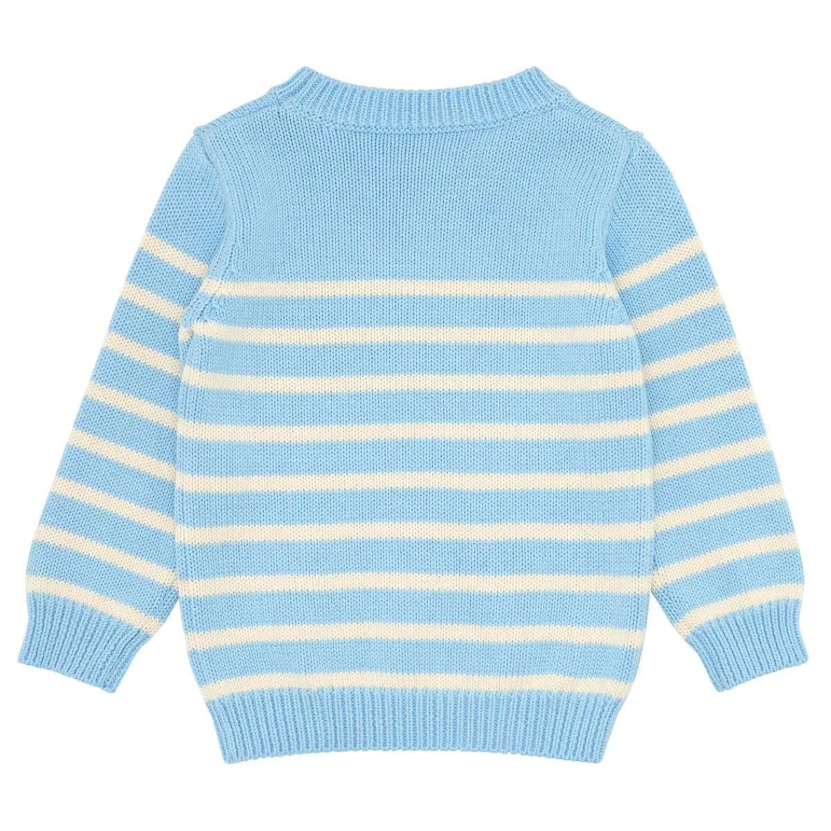 unisex_peri_blue_and_crea_3-3.webp minnow Tops<Unisex Peri Blue And Cream Knit Sweater Peri Blue And Cream Stripe