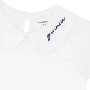 minnow Clothing<Unisex Peter Pan Collar Shirt White