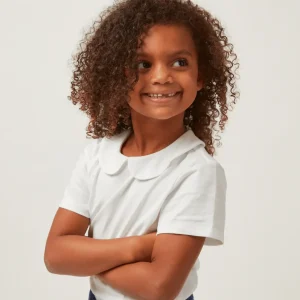 minnow Clothing<Unisex Peter Pan Collar Shirt White