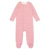 minnow Clothing<Unisex Pima Footie Red Stripe