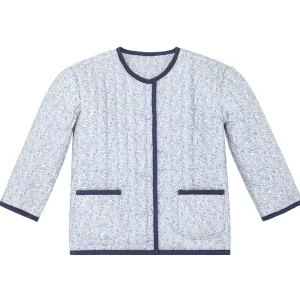 minnow Tops<Unisex Quilted Jacket Slate Floral