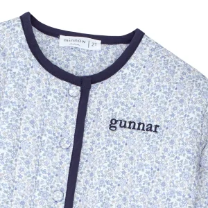 minnow Tops<Unisex Quilted Jacket Slate Floral