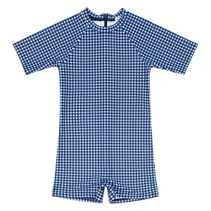 minnow One Pieces<Unisex Rashguard One Piece | Swim Navy Gingham