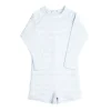 minnow Rashguards<Unisex Rashguard One Piece Powder Blue Stripe