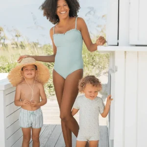 minnow One Pieces<Unisex Rashguard One Piece Sea Marsh Floral