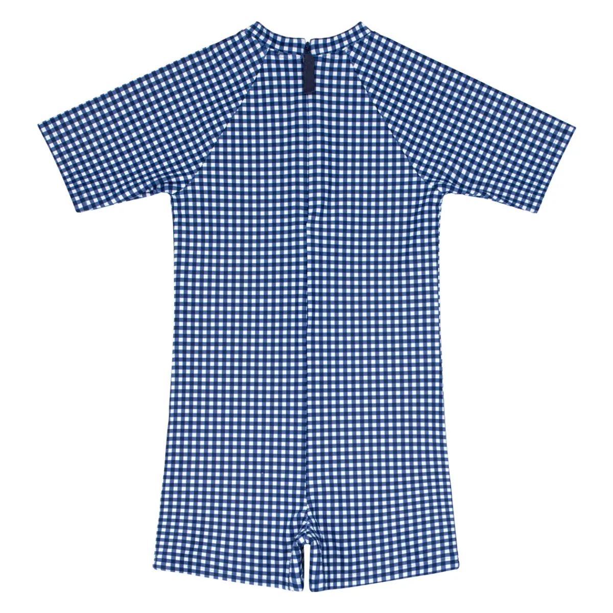 unisex_rashguard_one_piec_1.webp minnow One Pieces<Unisex Rashguard One Piece | Swim Navy Gingham