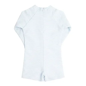 minnow One Pieces<Unisex Rashguard One Piece Powder Blue Stripe