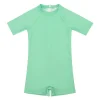 minnow One Pieces<Unisex Short Sleeve Rashguard One Piece Palm Green
