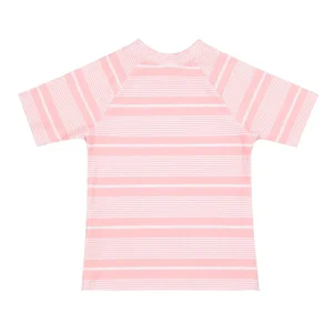 minnow Rashguards<Unisex Short Sleeve Rashguard Sorbet Pink Stripe