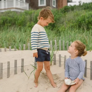 minnow Tops<Unisex Sweater Breton Stripe Knit