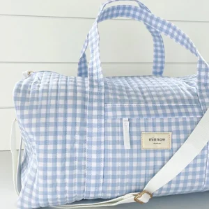 minnow Accessories<Weekender Bag Oasis Blue Gingham