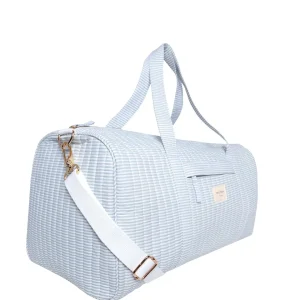 minnow Accessories<Weekender Bag Powder Blue Stripe