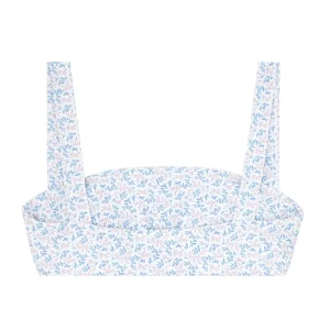 minnow Bikinis<Women's Bandeau Bikini Top Briland Blue Botanic