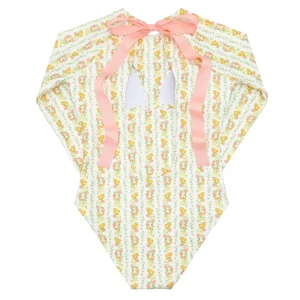 minnow One Pieces<Women's Rashguard One Piece Linear Citrus