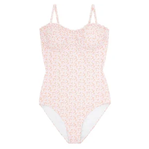 minnow One Pieces<Women's Ruffle Edged One Piece Calypso Coral Botanic